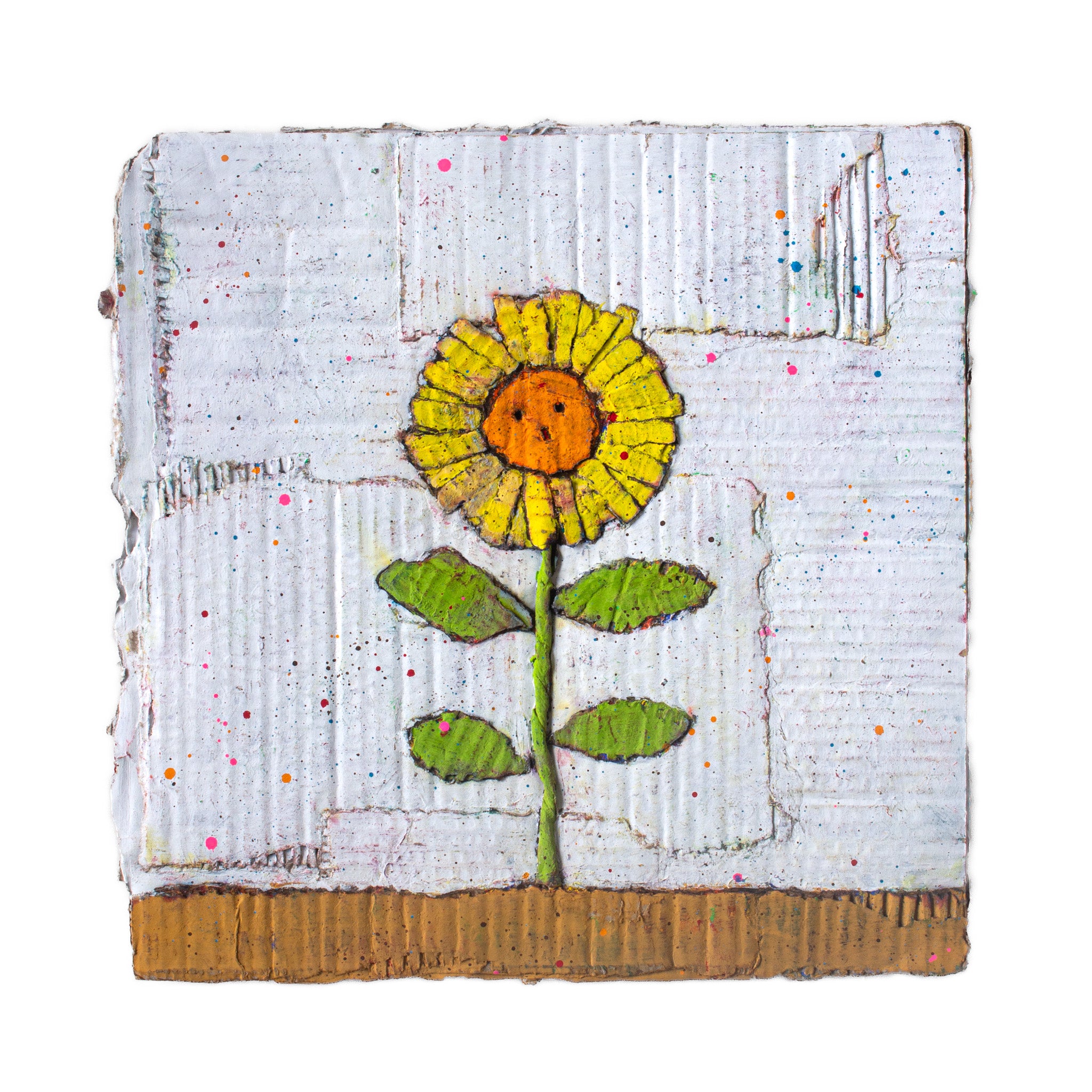 Nishimoto 絵画「ひまわり」｜Cardboard Original – 務古屋 Online shop