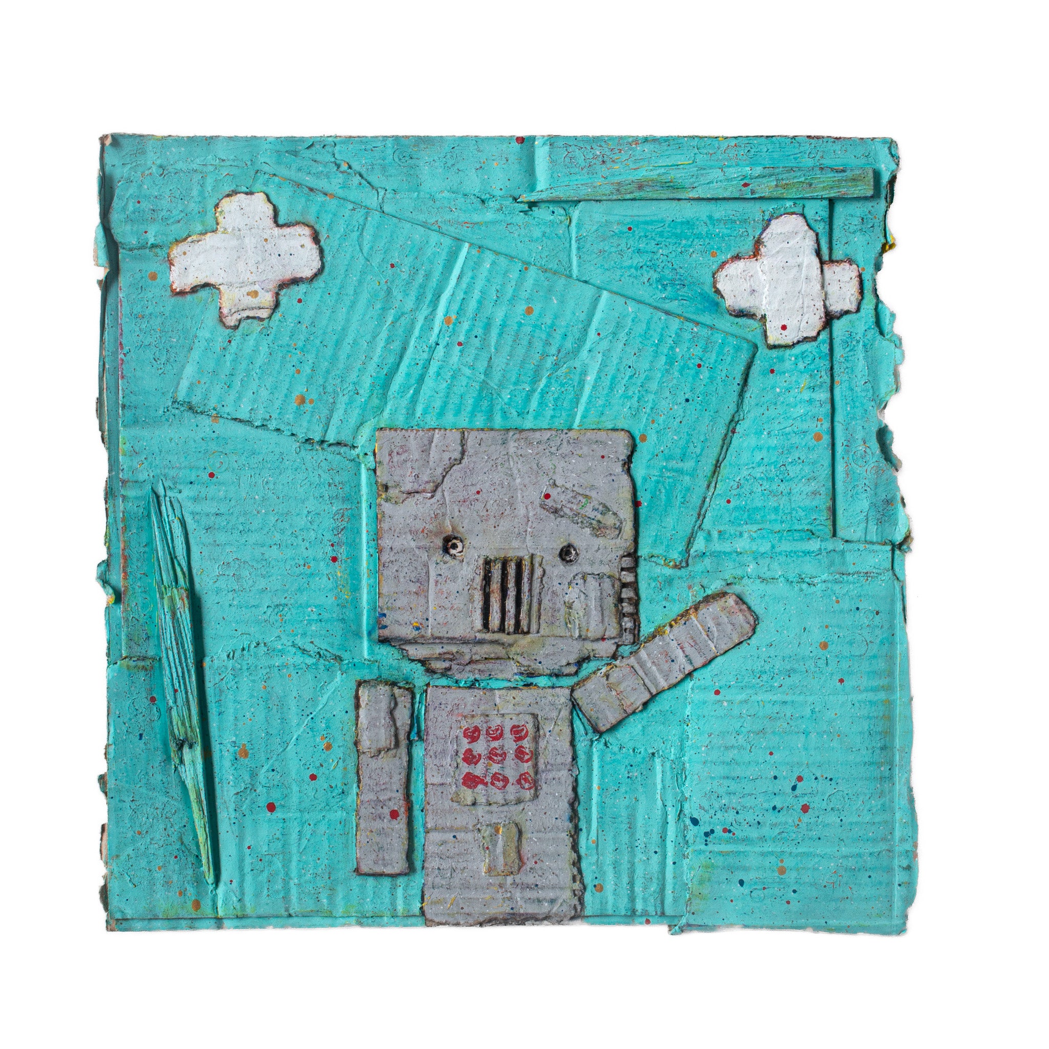 Nishimoto 絵画「少年C」｜Cardboard Original – 務古屋 Online shop