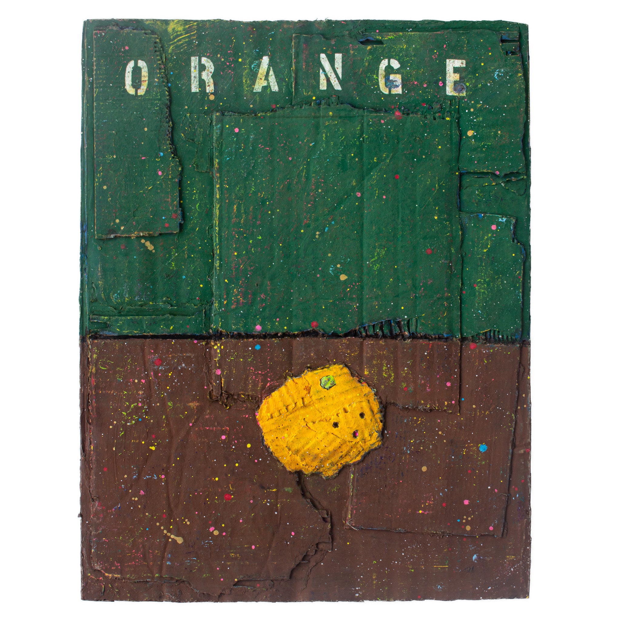 Nishimoto 絵画「みかん1」｜Cardboard Original – 務古屋 Online shop